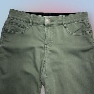 BASS Women’s 6 Green Stretch Skinny Ankle Chino Pant